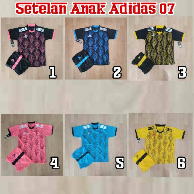 Setelan Baju Futsal Adidas 07 Anak Junior SSB SD SMP VOLI SEPAKBOLA