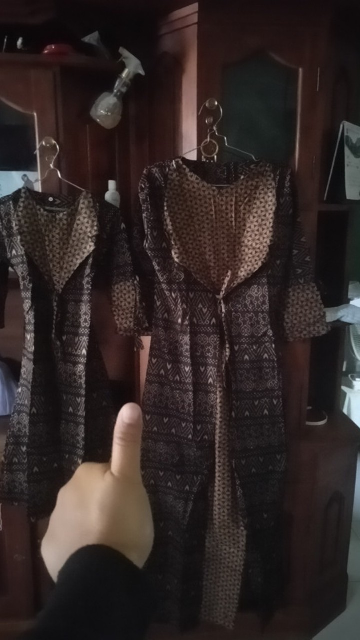 Bisa Pisah Batik Couple Keluarga Sania Ruffle Ori Ndoro Jowi Termurah