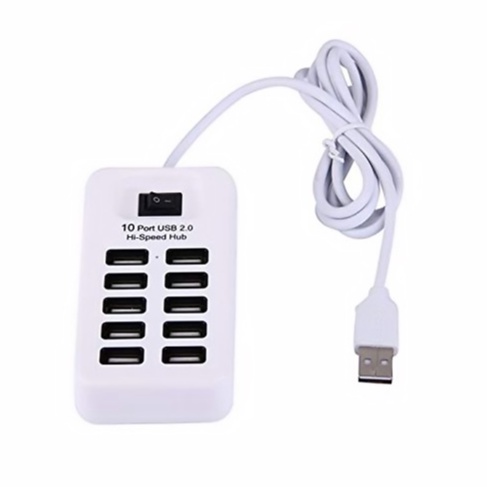 SKU-1098 USB HUB 2.0 10 PORT PANJANG KABEL 1 METER HI SPEED / 1M