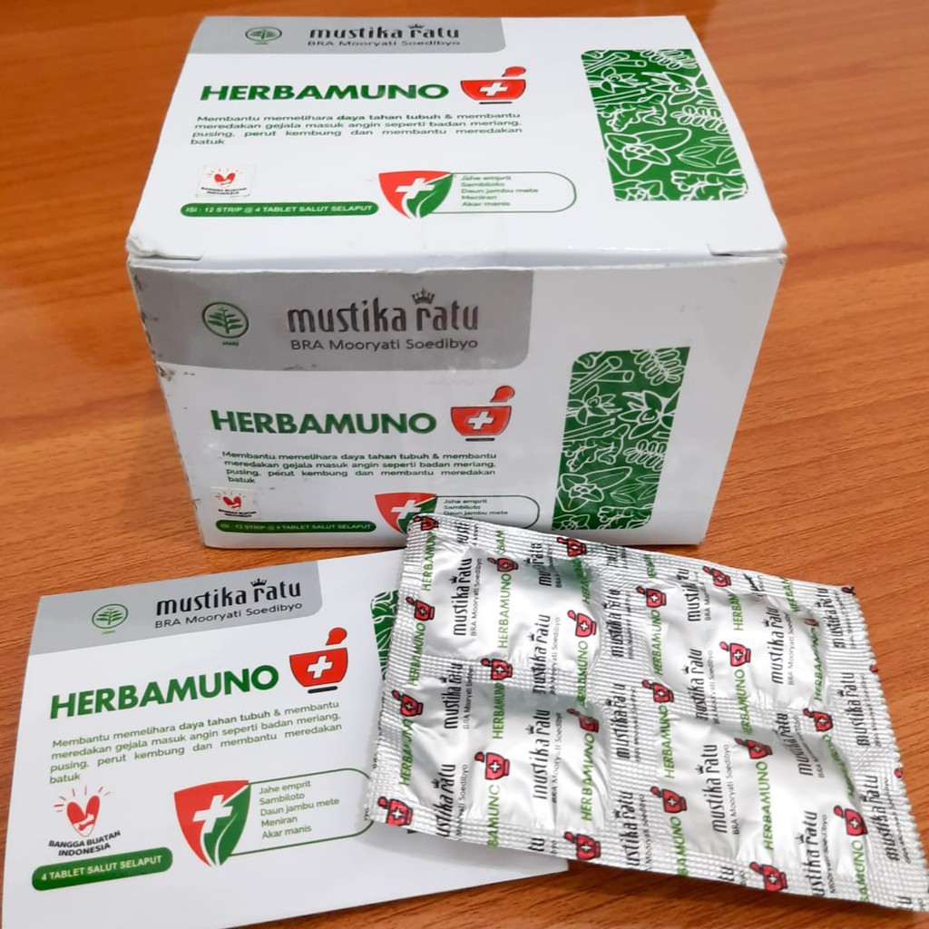 MUSTIKA RATU HERBAMUNO 1 STRIP @4 TABLET