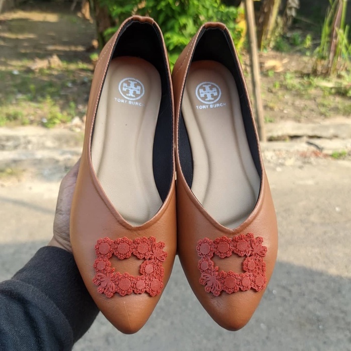 SAKAKI - Sepatu Perempuan Flatshoes Wanita Selop Mules slip onTerbaru Lentur Sol Karet flat shoes Sepatu Balet