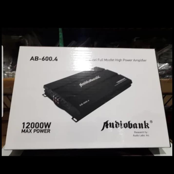Promo Terbatas Power 4 Channel Audiobank Ab 600.4 Audio Mobil Baru