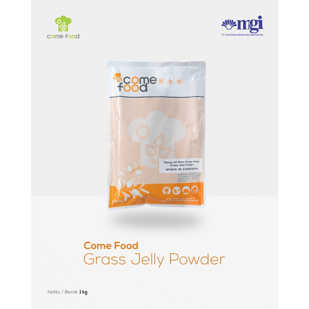 

GRASS JELLY POWDER 1KG | TEPUNG JELLY CINCAU | TOPPING JELLY RASA CINCAU 1 KG PREMIUM