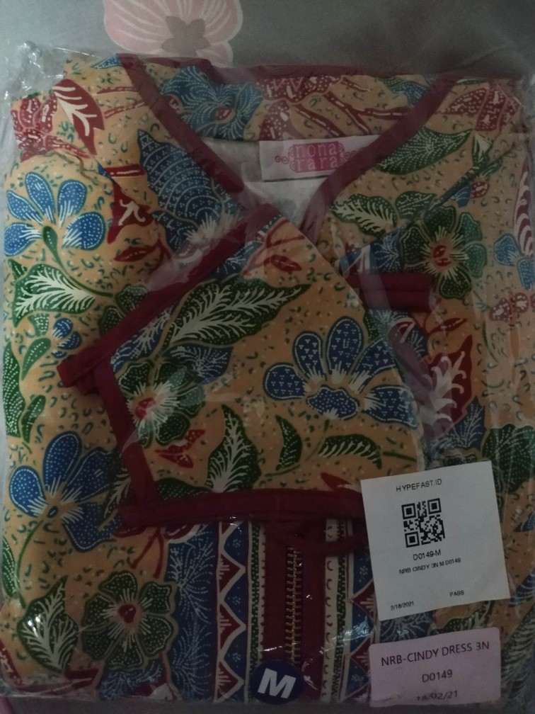 Nona Rara - Cindy Dress 3n D0149, Baju Dress Batik Wanita Modern Batik