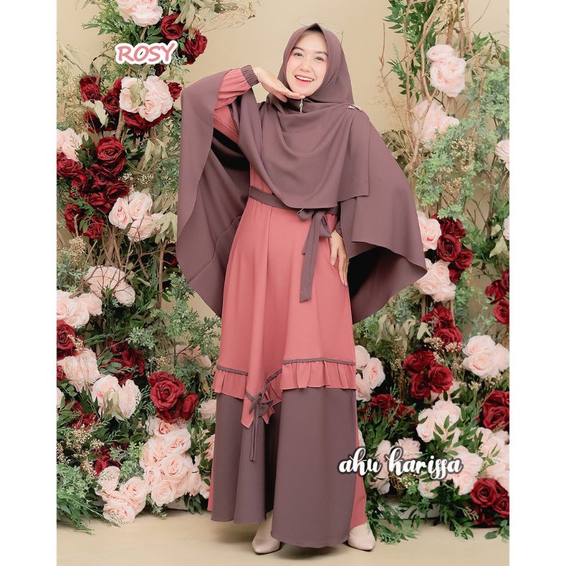 Gamis Aku Karissa Yunisa Syar'i Original A08 gamis lebaran 2023 gamis set hijab gamis itycrepe hijab