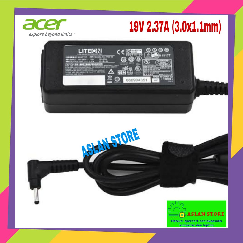 Adaptor Charger Laptop Acer Aspire R5-471T V3-331  V3-371 19V 2.37A S5-371 S5-371T S7-392 V3-331