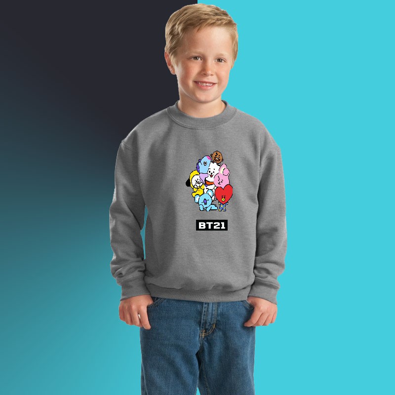Sweater anak bts bt21 jaket switer anak bt21