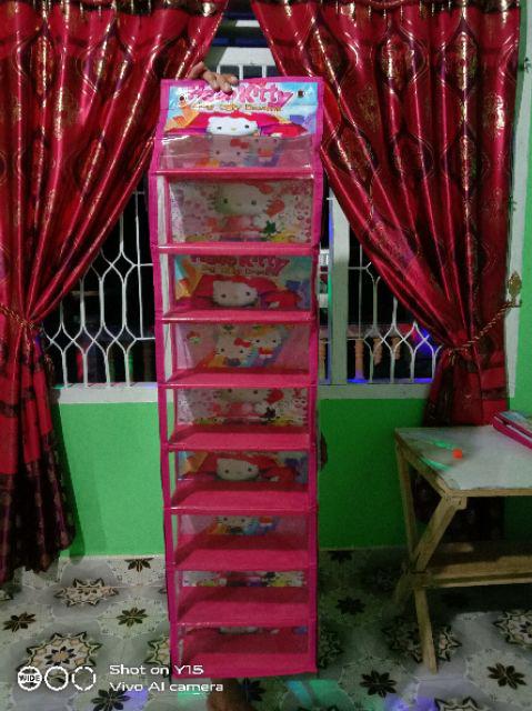 Paket Rak Tas Karakter Rak Sepatu Karakter Pedek