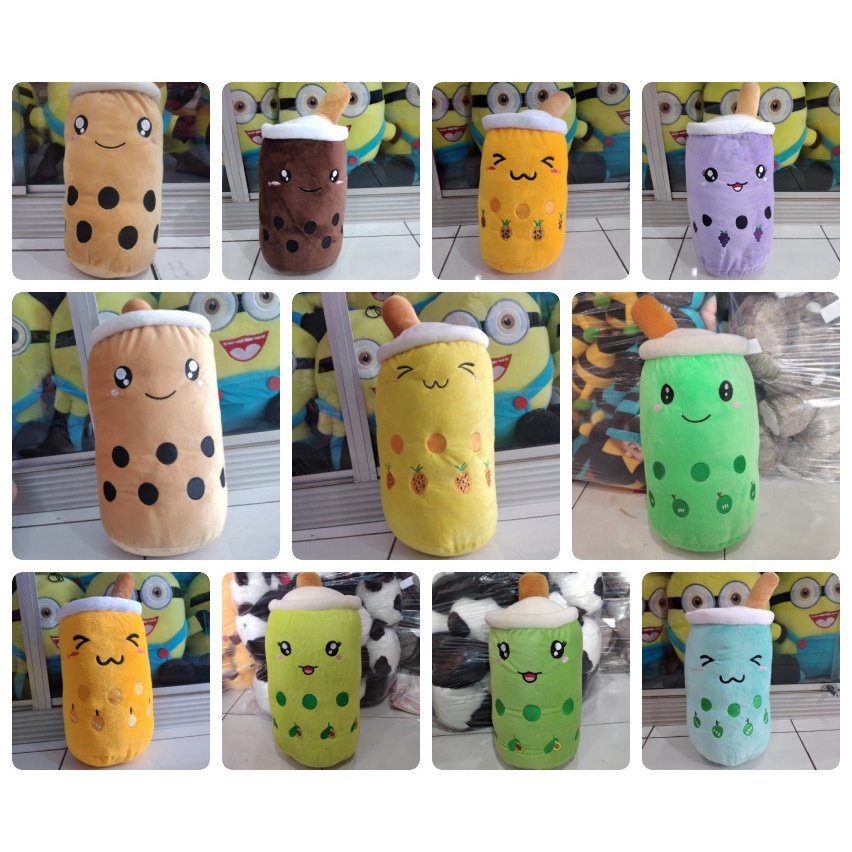 Boneka Boba Bubble Milk Tea Boneka Viral Size L