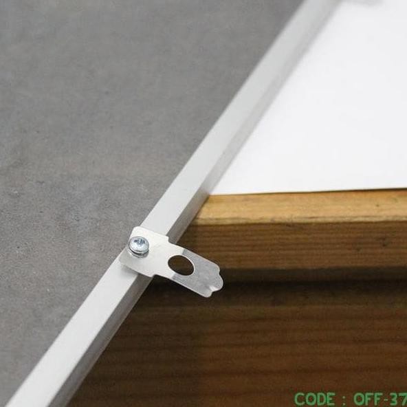 

☊ PAPAN TULIS WHITE BOARD GANTUNG UKURAN 60X40 CM SEDANG (OFF-37) ☋