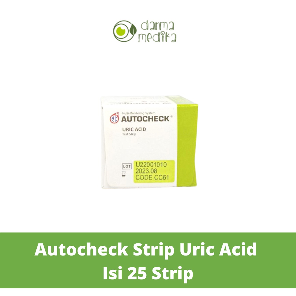 Autocheck Strip Asam Urat Auto Check Uric Acid isi 25 strip