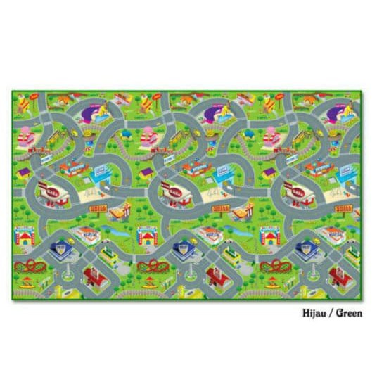 Matras Puzzle - Puzzle Lantai - Puzzle Evamat Evamat Matras Alas Lantai Karpet Tikar City Map Anak