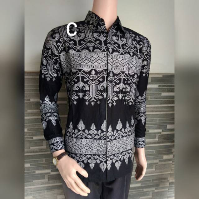 Kemeja Batik Pria PPBTK 07 Modern Lengan Panjang Casual Modis Trendy...