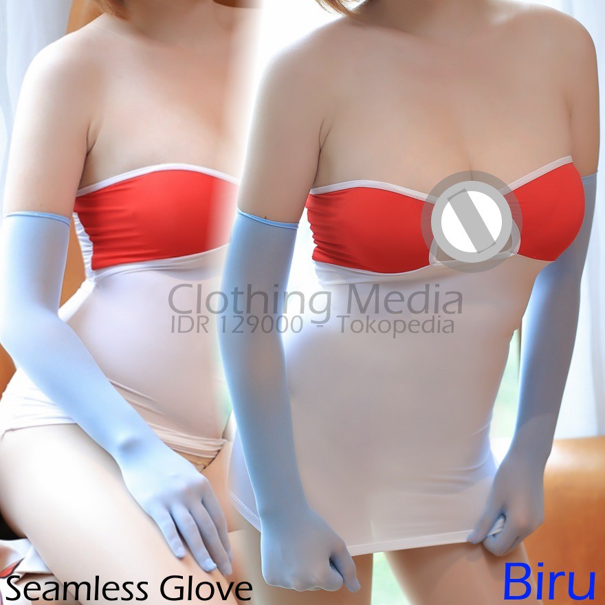 Sarung Tangan Nylon Seamless Wedding Glove V3 Bahan Stocking Pantyhose