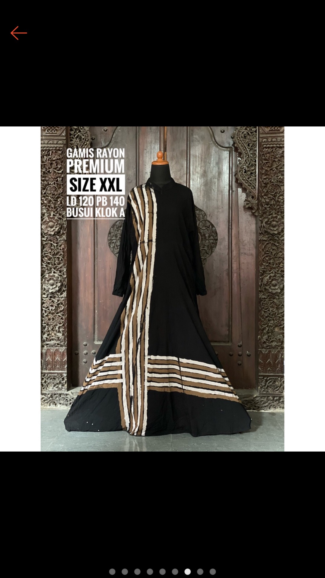 Batik Usman Gamis Terbaru Gamis Twill Rayon Candimekar Abstrak Gamis Syari Twil - Daster Twill