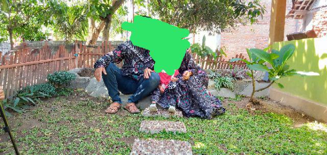 Batik Couple Keluarga Sania Ruffle Ori Ndoro Jowi Dnt