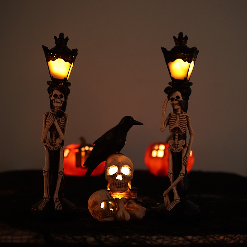 Simulasi Tengkorak Bahan resin Untuk Dekorasi Pesta Halloween