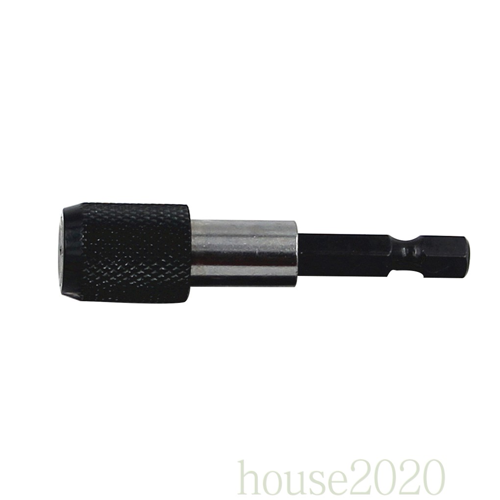 (House2020) Batang Extension Hex Shank 1 / 4 60mm Rilis Cepat Holder Mata Bor / Obeng Elektrik