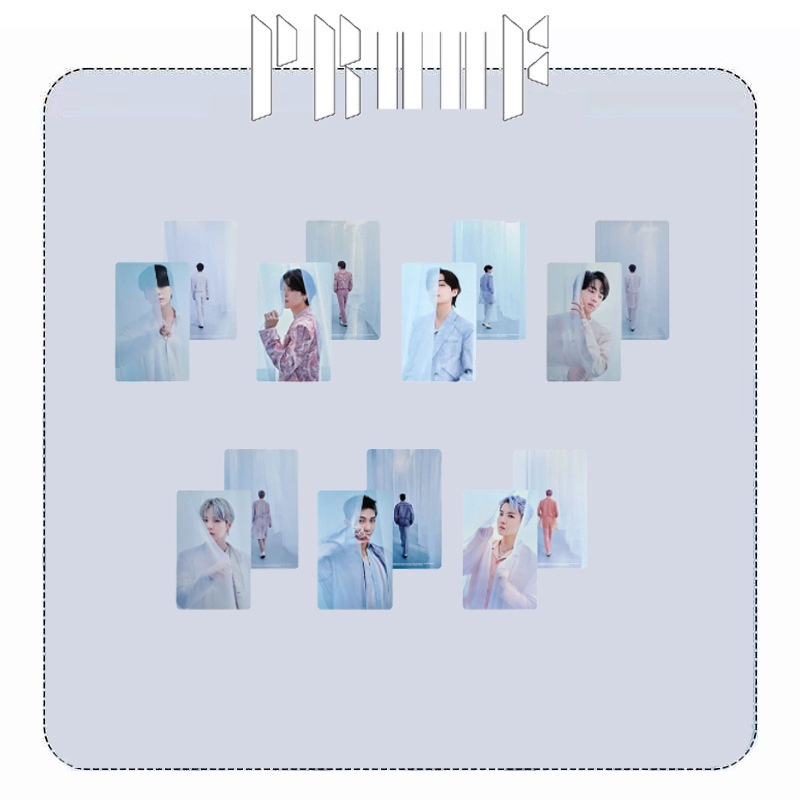 7pcs / Set Kartu Pos Desain BTS Ukuran Kecil