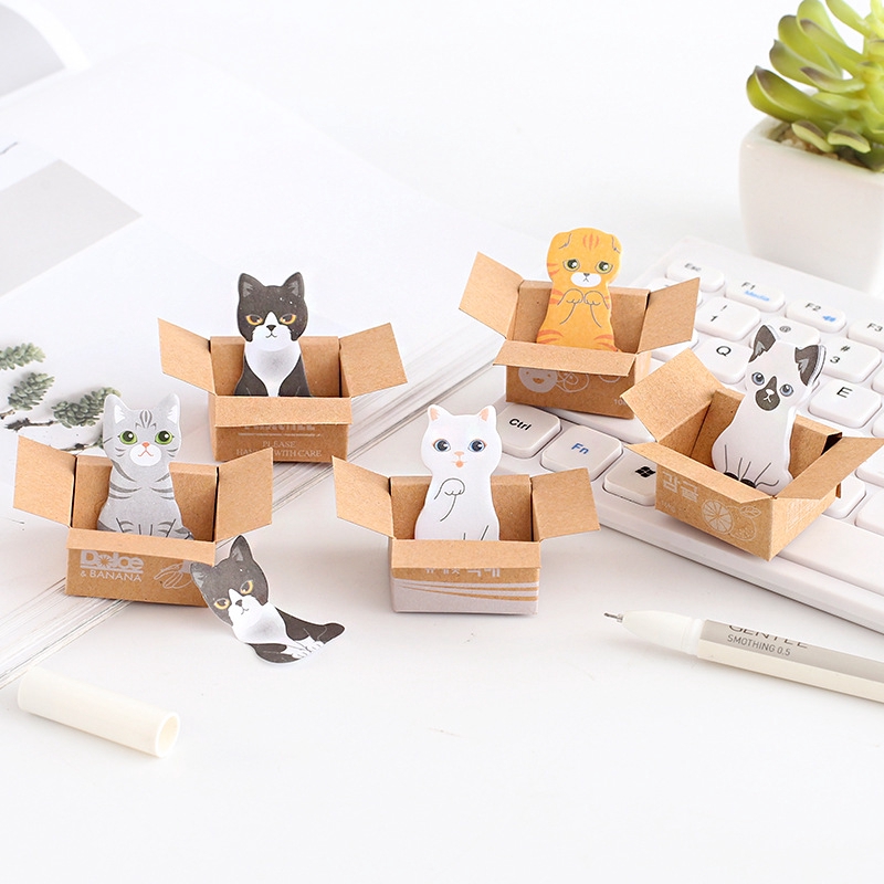 

Sticky Notes Cartoon Cat / Sticky Noted Memo Model Korea untuk Hadiah Pelajar / Sekolah