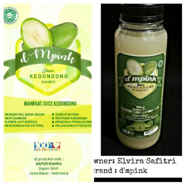 

Minuman Kedondong d'mpink 250ml
