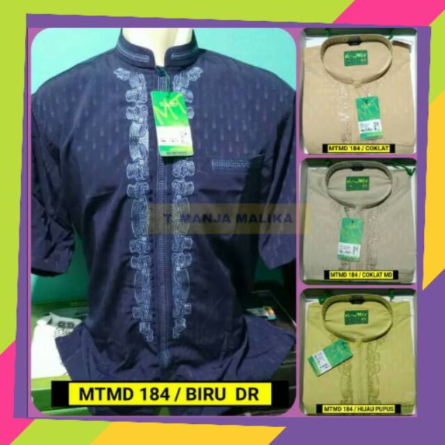 NEW BAJU KOKO ALMIA MT JUMBO BAJU MUSLIM PRIA LENGAN PENDEK