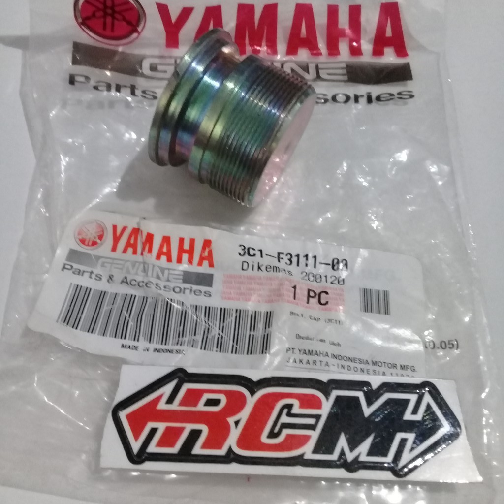 PERBIJI BOLT CAP BAUT TUTUP AS SHOCK SKOK DEPAN VIXION OLD LAMA ORI ORIGINAL YAMAHA YGP ASLI 3C1-F3111-00