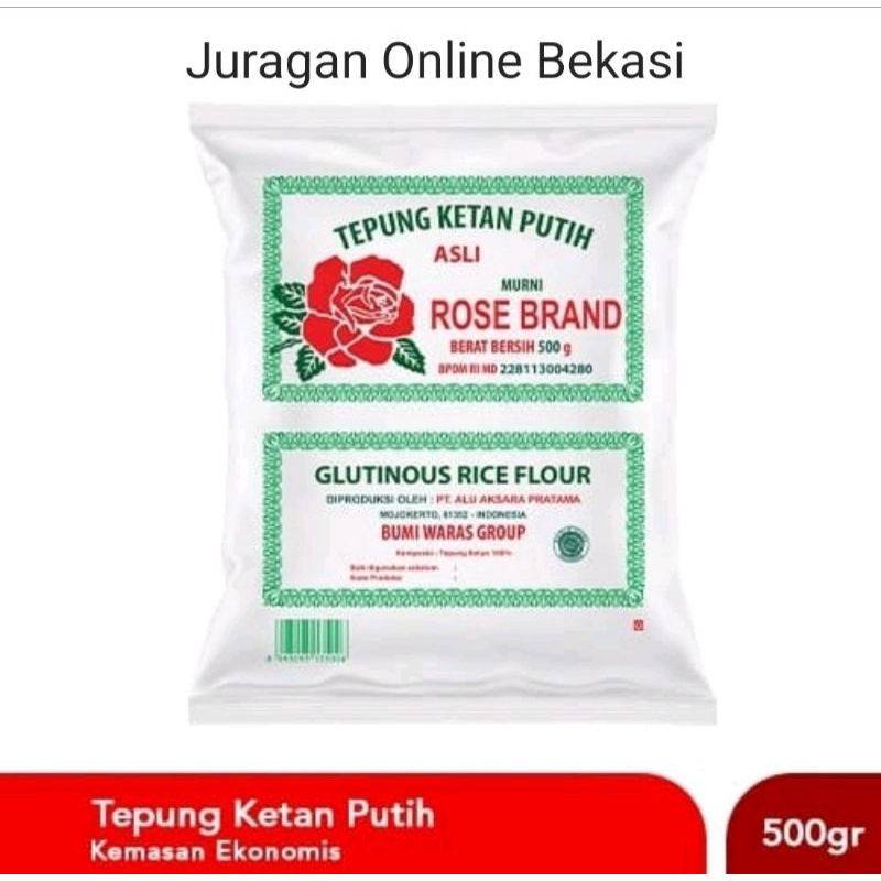 

Tepung Ketan Putih Rose Brand 500gr