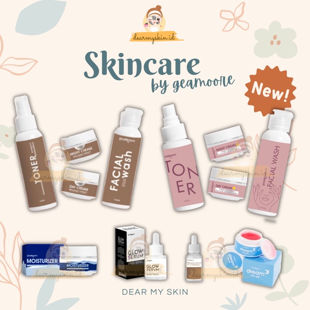 Skincare Geamoore Serum Cream Ecer Paket / Package - Skin care Acne / Brightening - Geamoore Skincare | HELLONOONA FACE AND BODY MASK | MASKER WAJAH ORGANIK