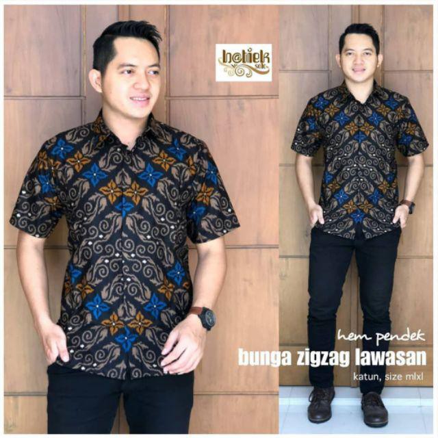 New Arrival Distro Batik Pria Bordir Sogan Hrb026 Batikaf Notoarto Batik Ipnu-ippnu Hem Pria