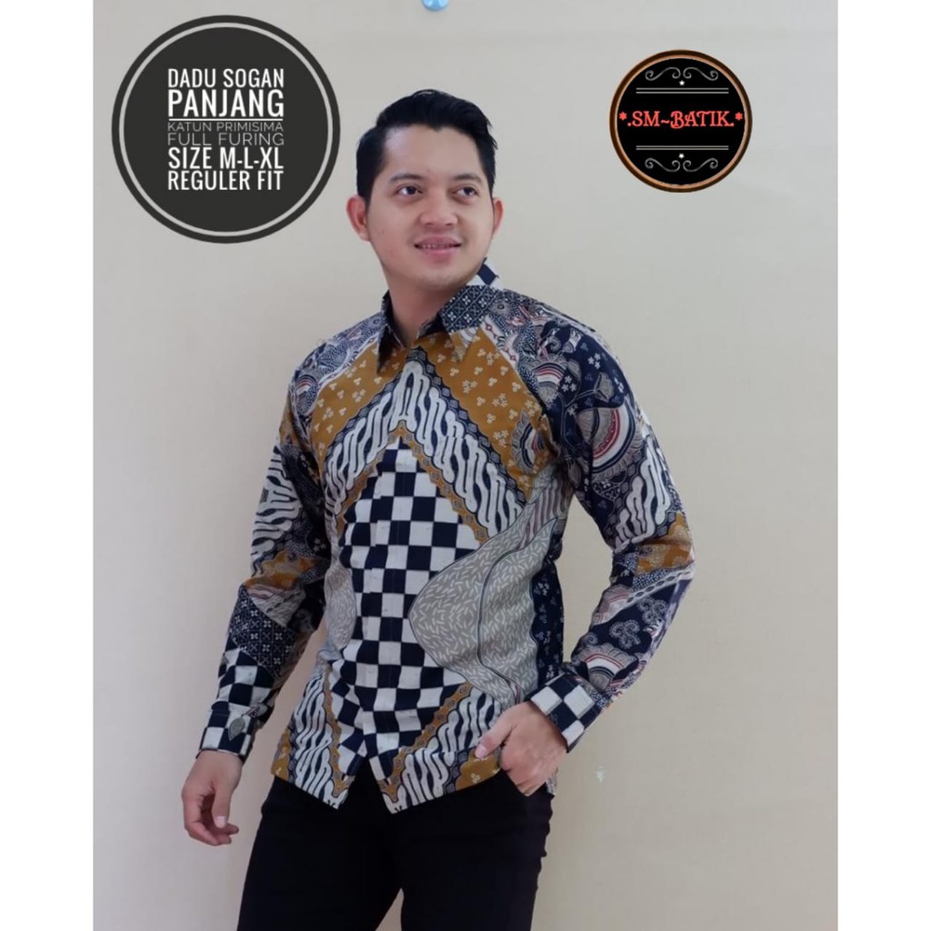 DADU SOGAN SM BATIKSOLOAMANAH KEMEJA BAJU BATIK PRIA SOLO LENGAN PANJANG PENDEK LAPIS FURING ATASAN BATIK PREMIUM MODERN KATUN HALUS KEMBANG ABANG AKAR MERAH BANGAU MELON ADIWIJAYA SEKAR KOKO PEKSI JIWO PEKSI MAMBU NEW BLOUSE NATASHA NEW NATASHA PEKSI