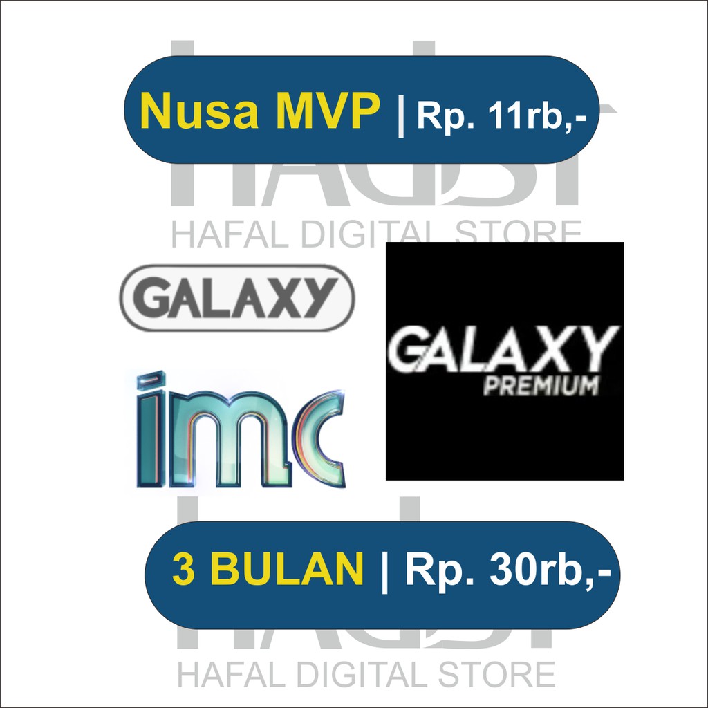 Jual PROMO Voucher Nusa MVP (Galaxy, Galaxy Premium, IMC) TransVision
