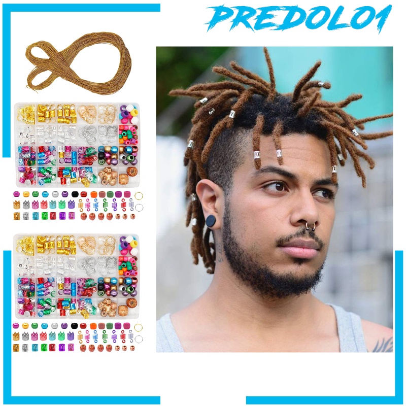 (Predolo1) 238pcs / Set Hiasan Rambut Kepang Gimbal Aneka Desain Untuk Wanita