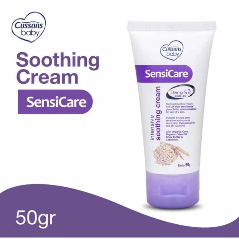 Sensicare soothing cream 50 gram ( krim kulit bayi sensitif )