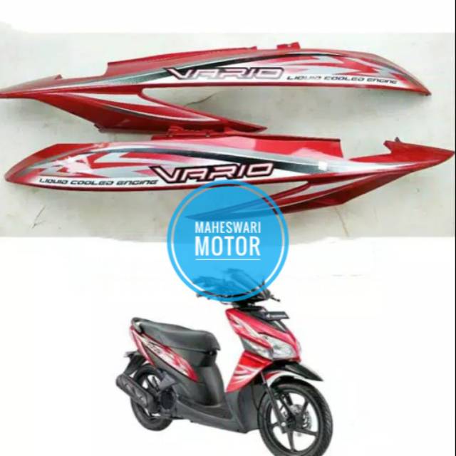 Cover Body Belakang Vario 110 Karbu Merah, Biru, Putih dan Pink