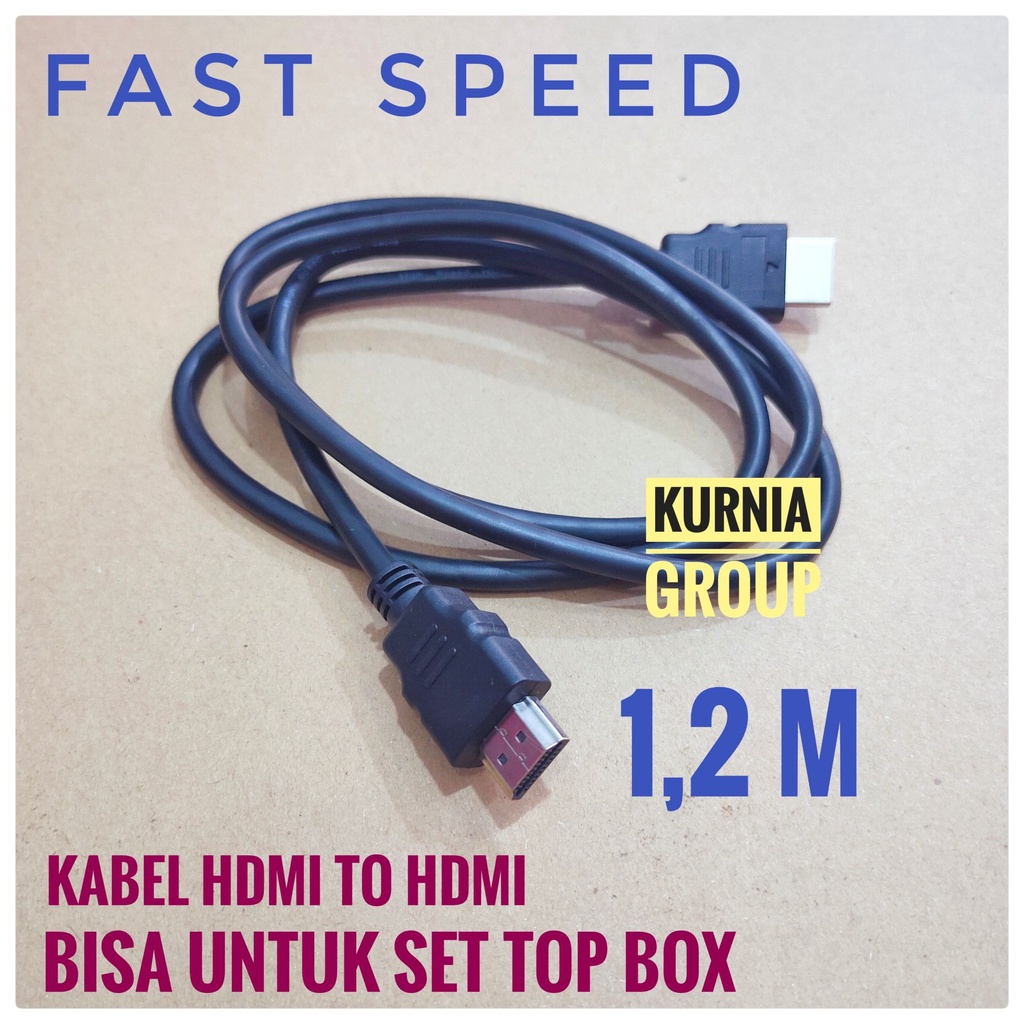 Kabel HDMI TV 1.2 Meter Cabel STB TV Suport 4K HD High Quality Cable Set Top box Digital Televisi LED LCD Setbox Harga Grosir
