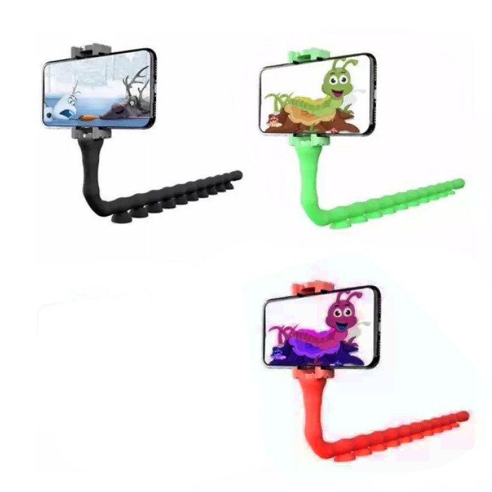 FLEXIBLE HOLDER CUTE WORM LAZY MOBILE PHONE HOLDER LAZYPOD