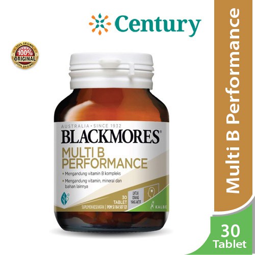 blackmores multi b performance 30 tablet multivitamin daya tahan tubuh anti stress fungsi syaraf
