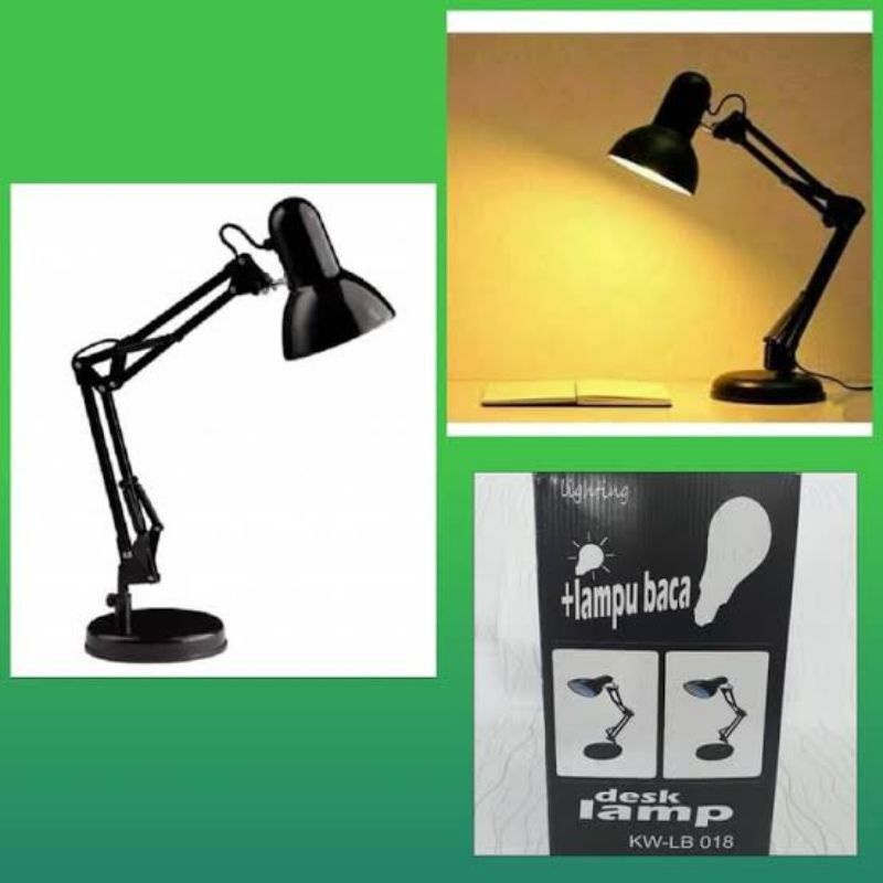 Lampu Meja Belajar Arsitek Kyowa Desk Lamp Black KW-LB018