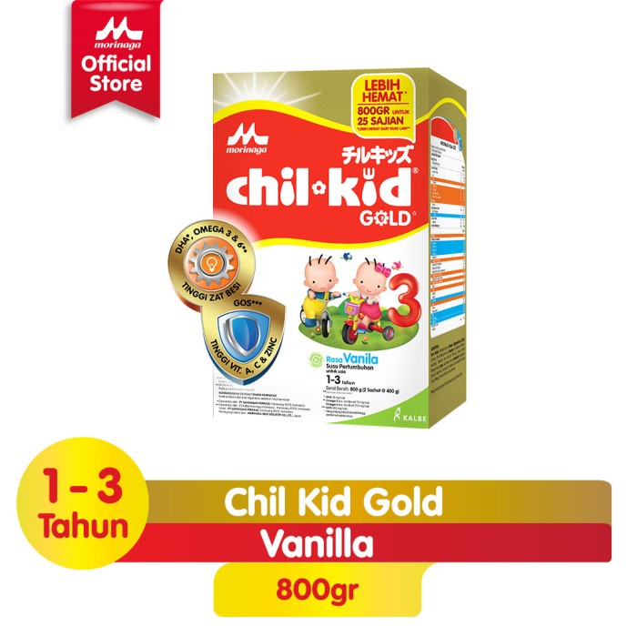 

Morinaga Chil Kid Gold Vanilla 800gr - Susu Pertumbuhan Anak Batita