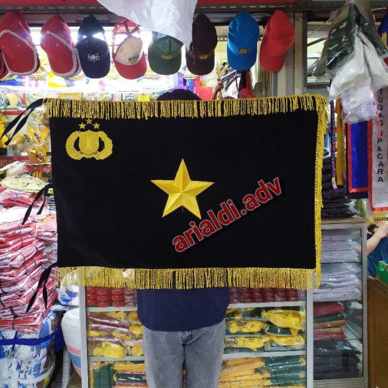 Jual Bendera Pataka Rapati Polri Bintang Satu Bolak Balik Dua Muka Shopee Indonesia