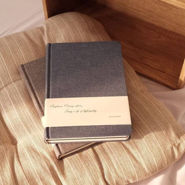

Diary notebook sketchbook hardcover fancy buku jurnal catatan kegiatan denim