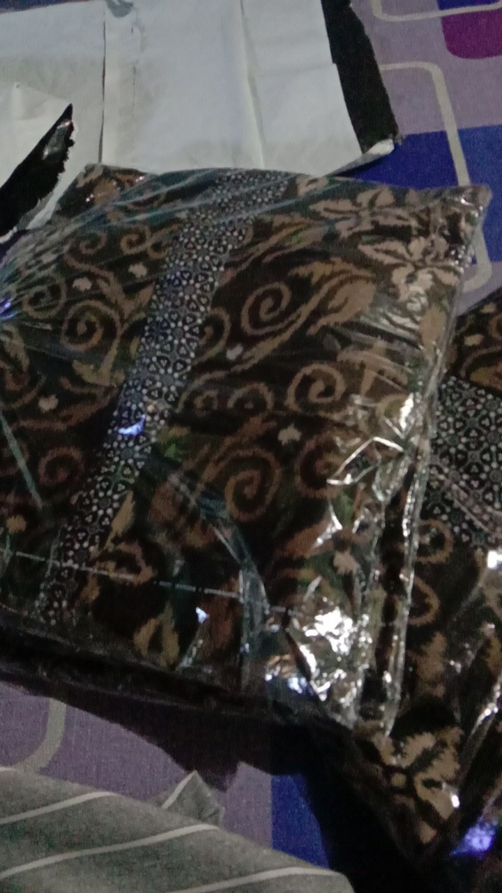 Gamis Batik Rempel Maxi Dress Jumbo Baju Wanita Pakaian Muslim Murah Bahan Katun Batik Pekalongan