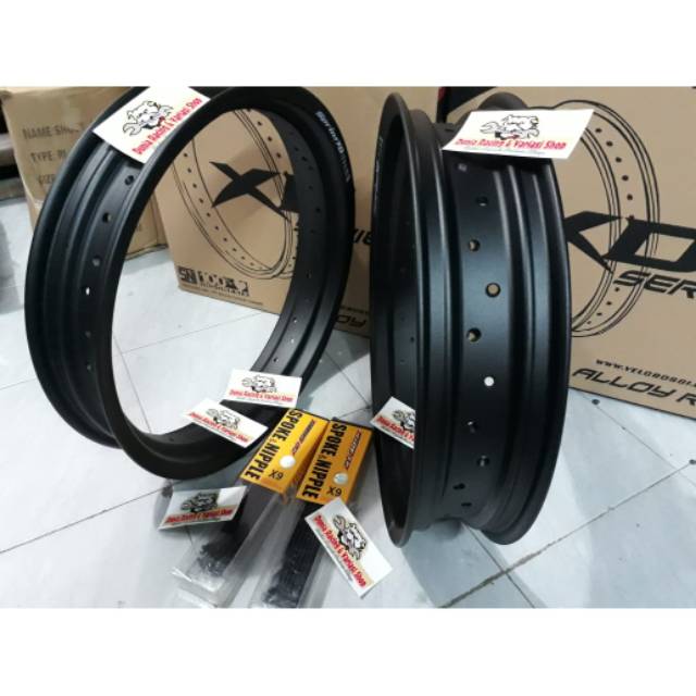 Velg CRF lebar 300 350 ring 17 Hole 36 dan Hole 32 sama jari jari Velg supermoto CRF ring 17