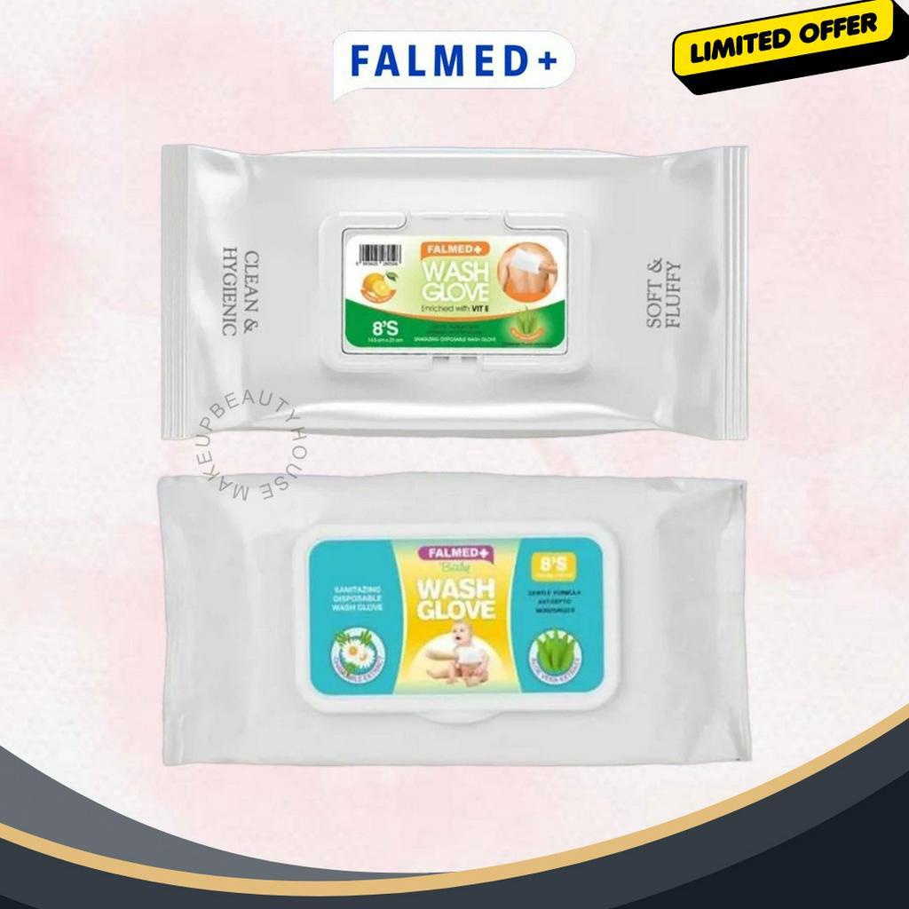 PRODUK TREND FALMED Wash Glove Baby  GreenTea 8 Sheet