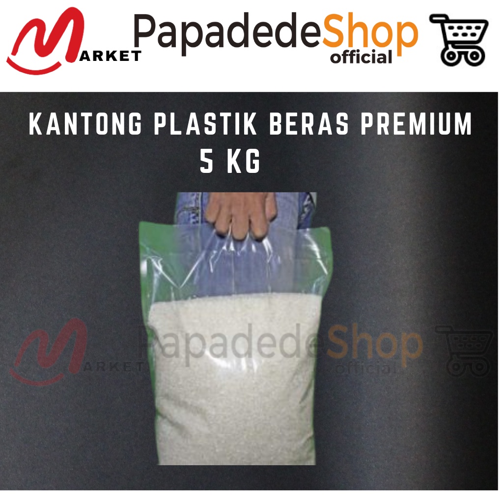 Kantong Plastik Beras Premium 5kg Nylon Bag Dengan 3 Lubang Polos