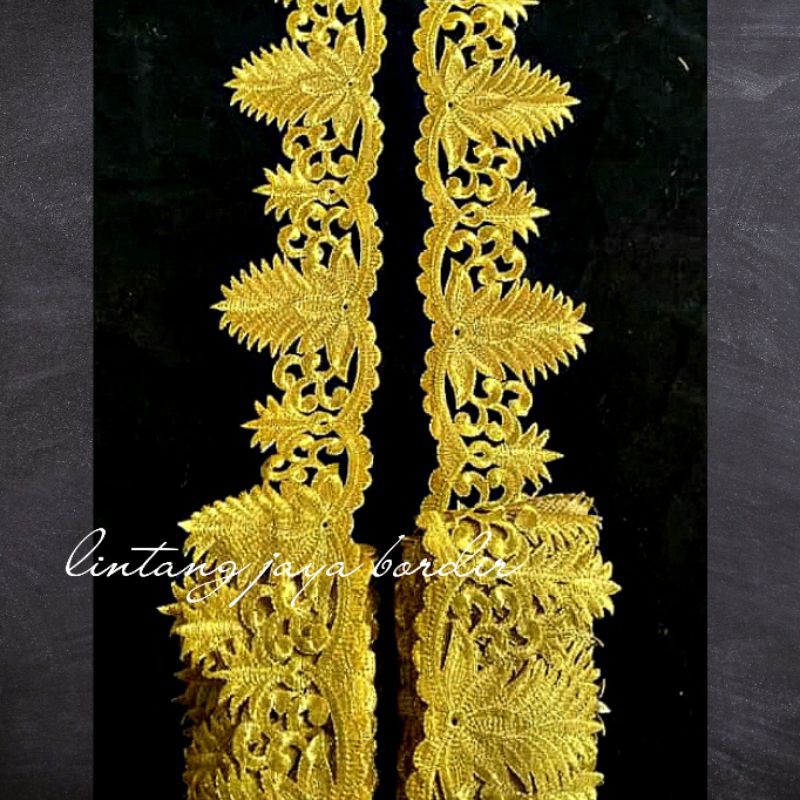 renda bordir aksesories roll bunga ganas