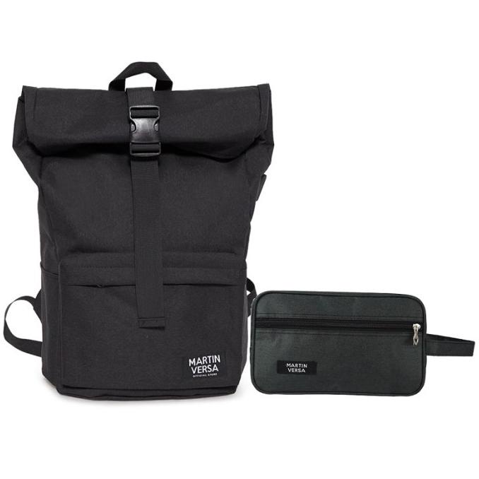 Bundling Martinversa TR12 Tas Ransel Roll Top dan WL7 Dompet Pouch Termurah