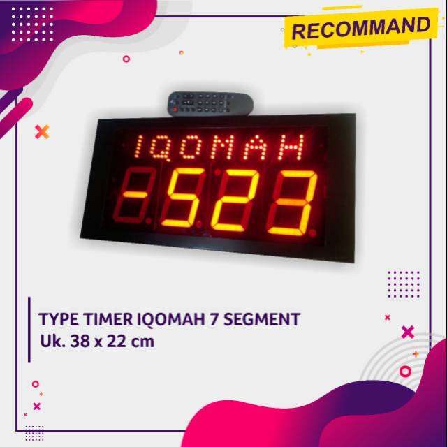 JAM DIGITAL MASJID TYPE IQOMAH 7SEGMENT