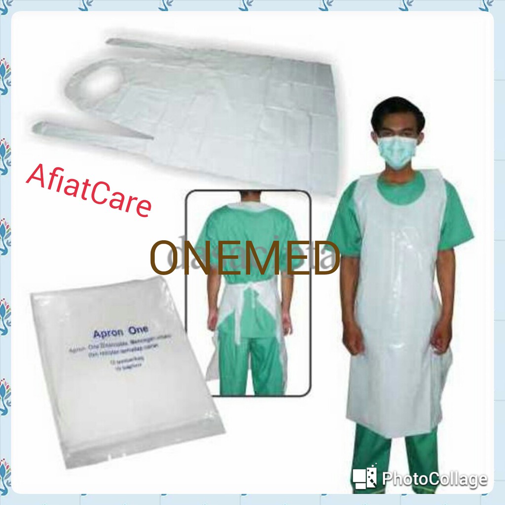 Jual Apron Medis Celemek Plastik Medis Onemed Per Pieces Shopee Indonesia